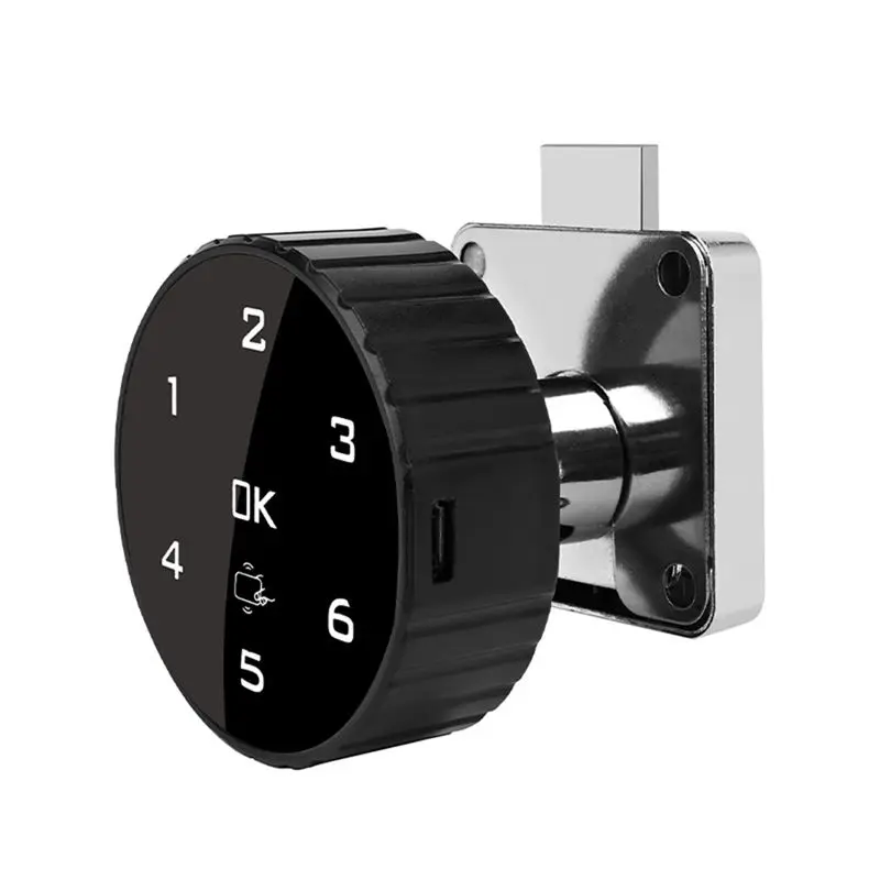 

ABZZ-Smart Touch Password Code Lock Digital Cabinet Lock Electronic Coded Lock Cabinet Drawer Lock Built-In Lithium Battery A