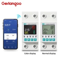 2P 63A 110V 220V WIFI Smart Switch   TUYA  Kwh Metering Circuit Breaker Timer with voltage current and leakage protection