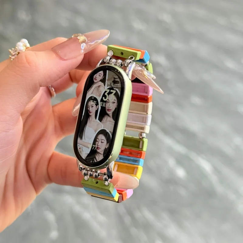 

Dopamine elastic rope is suitable for Xiaomi Band 8Pro/9Pro，For Mi band 3/4/5/6/7，8/8NFC/9/9NFC/10/10NFC，For Redmi Watch5/4