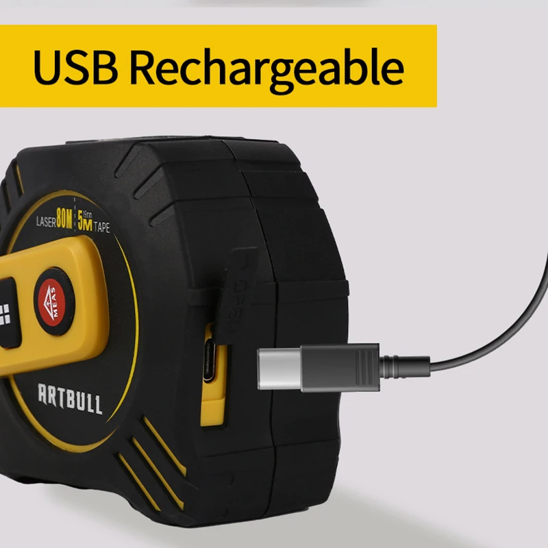 Suitable forLaser Tape Measure 40m Range Distance Measurement With LCD Screen Digital Tape Measure Infrared Rangefinder Tool