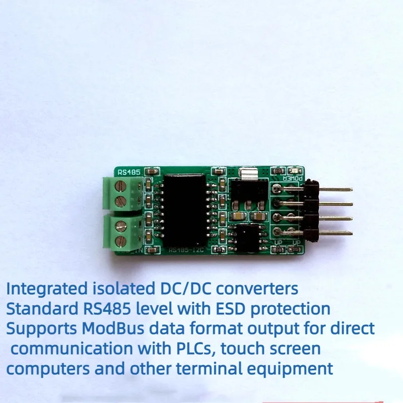 Módulo de puerto serie RS485 a I2C/SMbus, módulo de I/O, puerto de serie a I2C, módulo principal de aislamiento