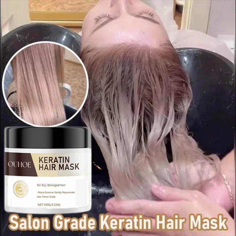 Keratin Magical Hair Mask Repair Damage Frizzy Conditioner Deep Moisturizing Prevent Dryness Restore Soft Smooth Shiny Hair Care