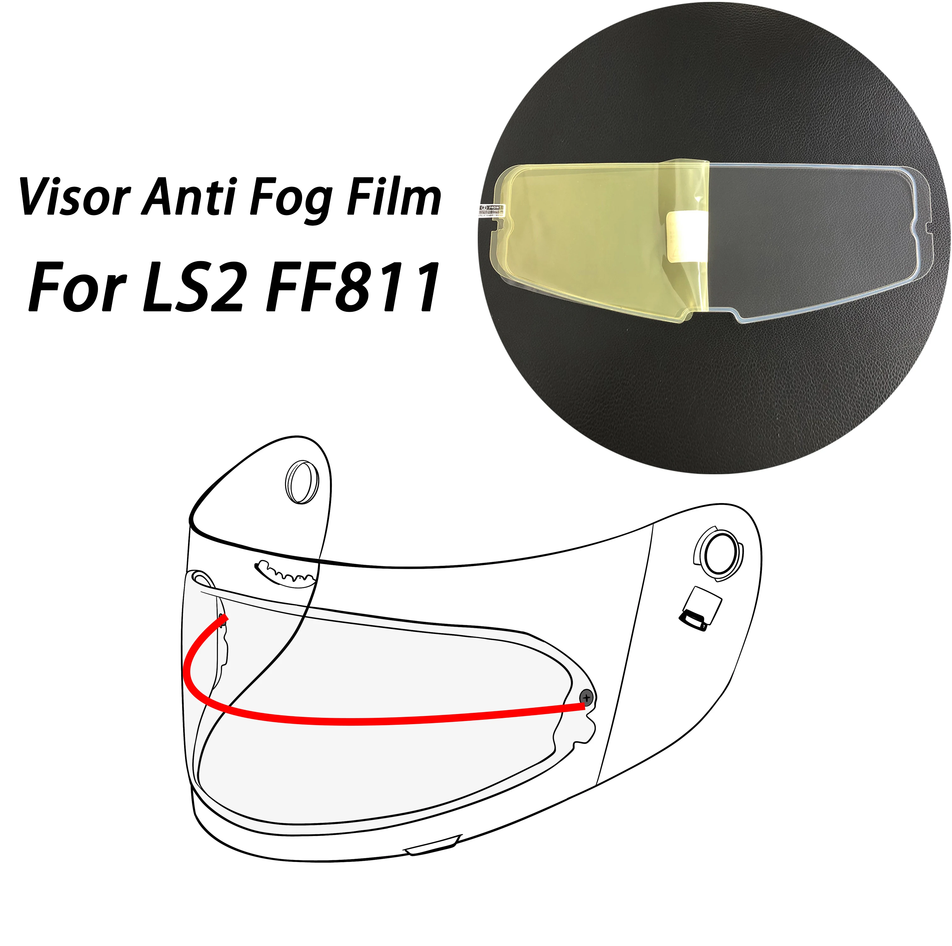 

Пленка для мотоциклетного шлема, противотуманная пленка для LS2 FF811, козырек, противотуманная пленка