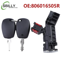 806016505R 80601-6505R Ignition Switch & Lock Barrel Cylinder Set + 2 Keys for RENAULT SANDERO (cx-97/14) DUSTER