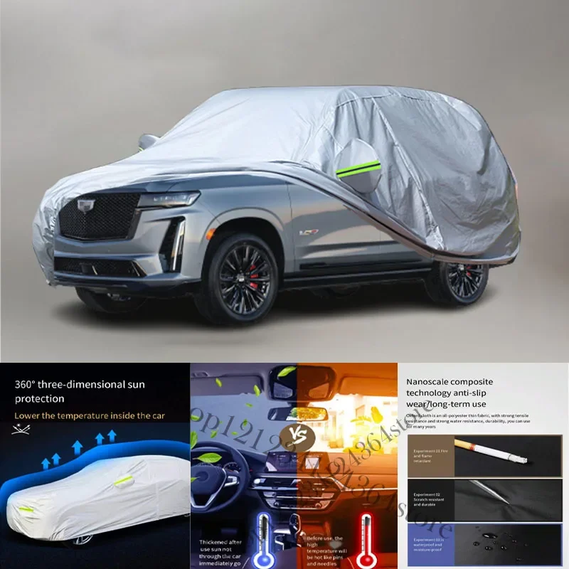 

For Cadillac Escalade Auto Anti snow Anti dust Anti-uv Anti peeling paint And Anti Rainwater 210t car cover Car cover protection