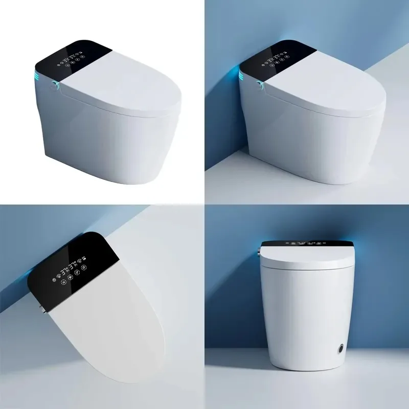 Modern Automatic Electric Smart Ceramic Toilet with Remote Control Open Flush Function for Bathroom