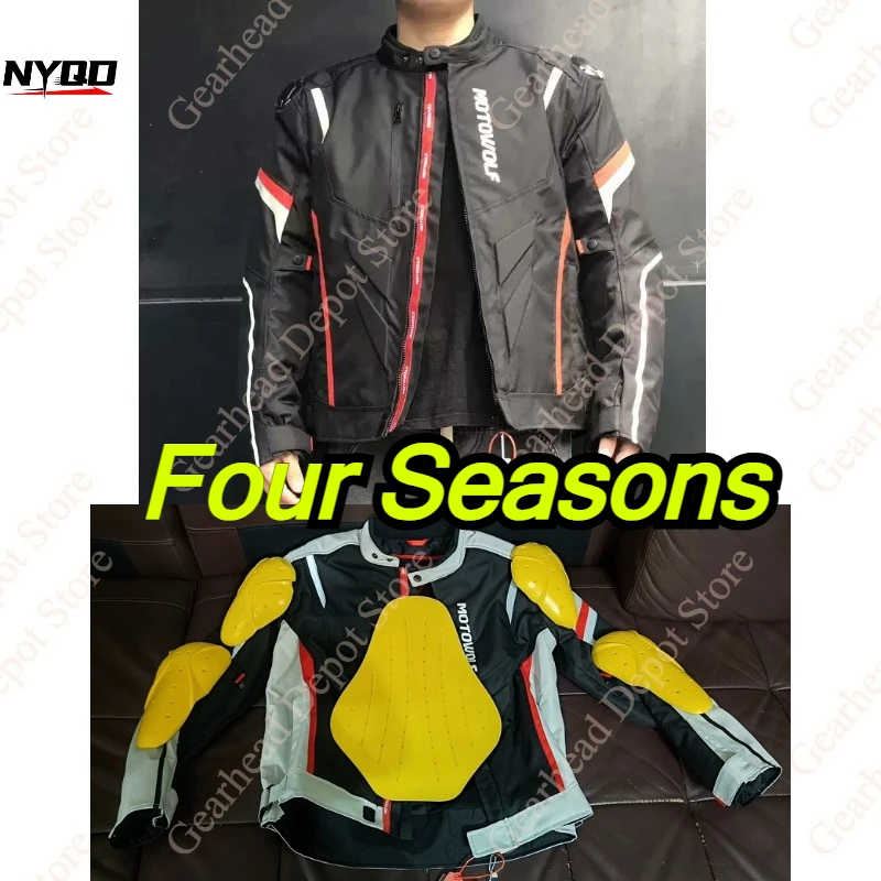 

Summer Motowolf Motorcycle Riding Suit Waterproof Breathable 4 Seasons Warm Long Distance Touring Biker Outdoor Motorbike Gear