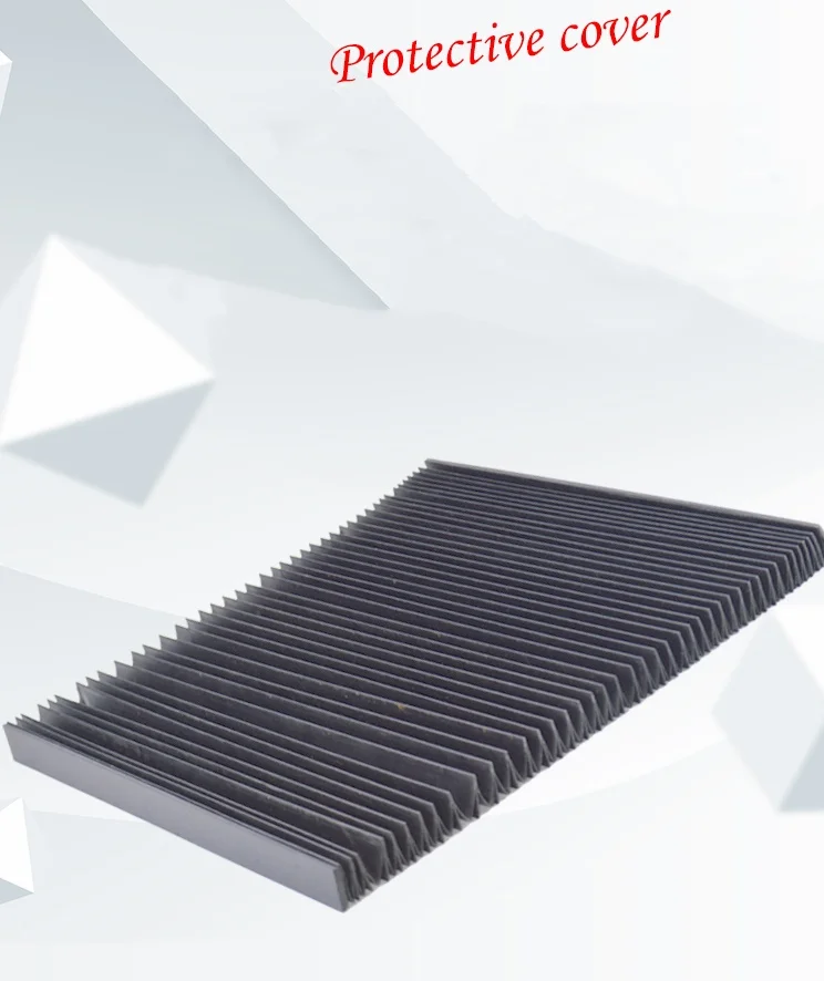 Custommade Milling Machine Protective Flat Accordion Bellows Cover Tool Guard Dust Cloth Flat Accordion Bellows Engraver Machine