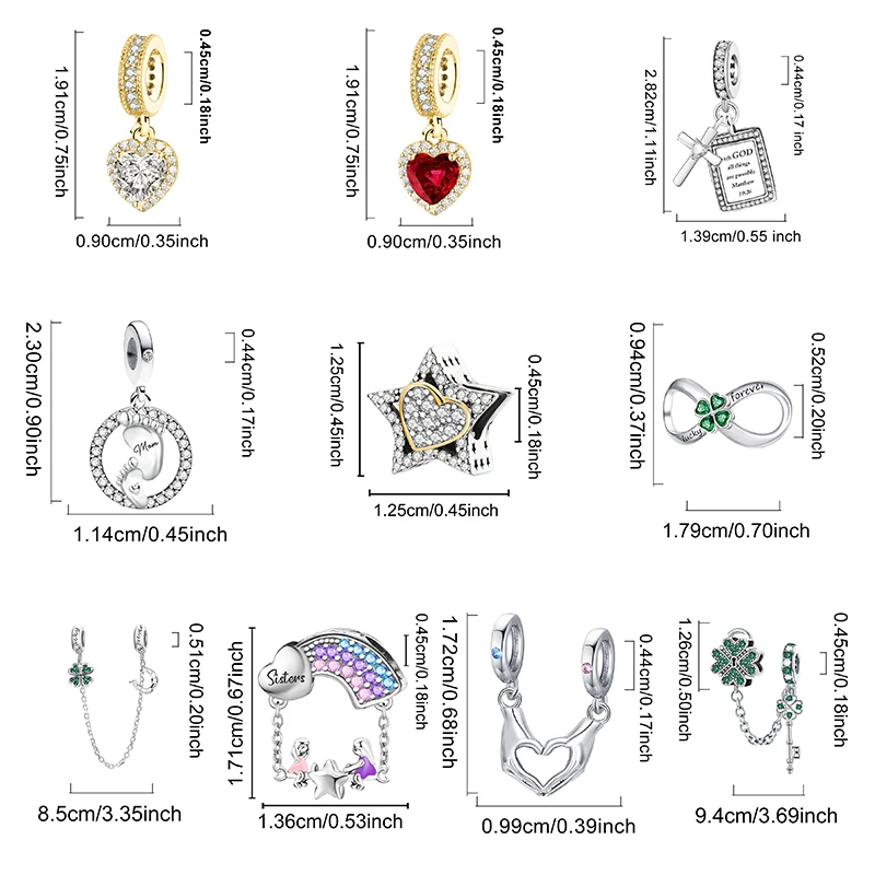 925 Sterling Silver Cross Angel Bible Series Charms  Bead Diy Bracelet Necklace Making Gift Of High Quality Fine Jewelry