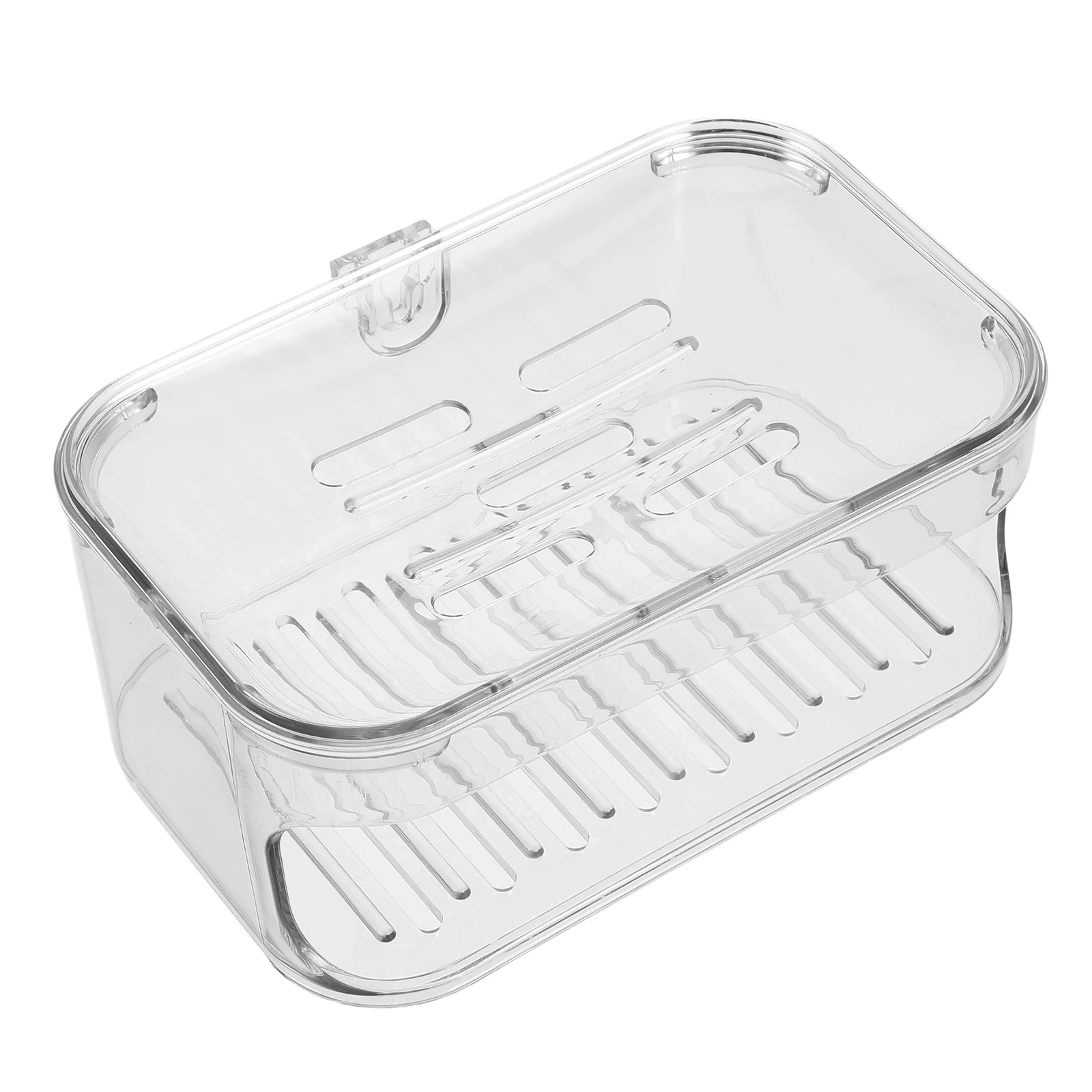 

Soap Box Adhesive Dish Household Bathroom Heavy Duty Sponge Holder Transparent Durable Tray Bar