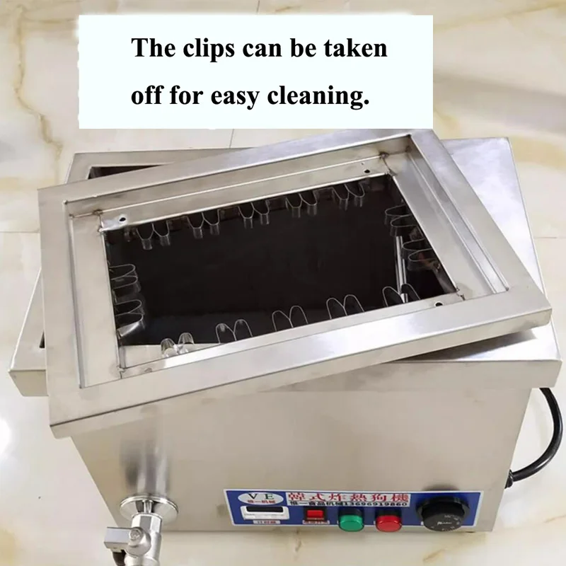 Commercial Hot Dog Fryer Machine 220V Stainless Steel Food Fryer Large Capacity Cheese Hot Dog Fryer For Snack Bar