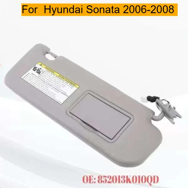 

Солнцезащитные козырьки (левый и правый) для Hyundai Sonata 2006-2008, серые, артикул 852013K010QD