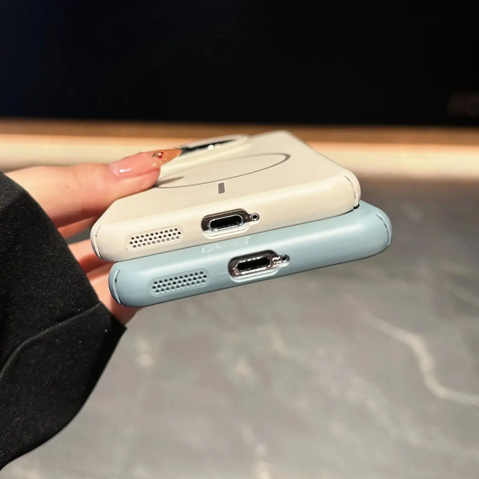 حافظة ملونة مغناطيسية رفيعة للغاية لهاتف Magsafe لهاتف هواوي بورا 80 70 Ultra P60 P50 Mate 70 60 50 Nova 13 Pro غطاء بلوري صلب #5