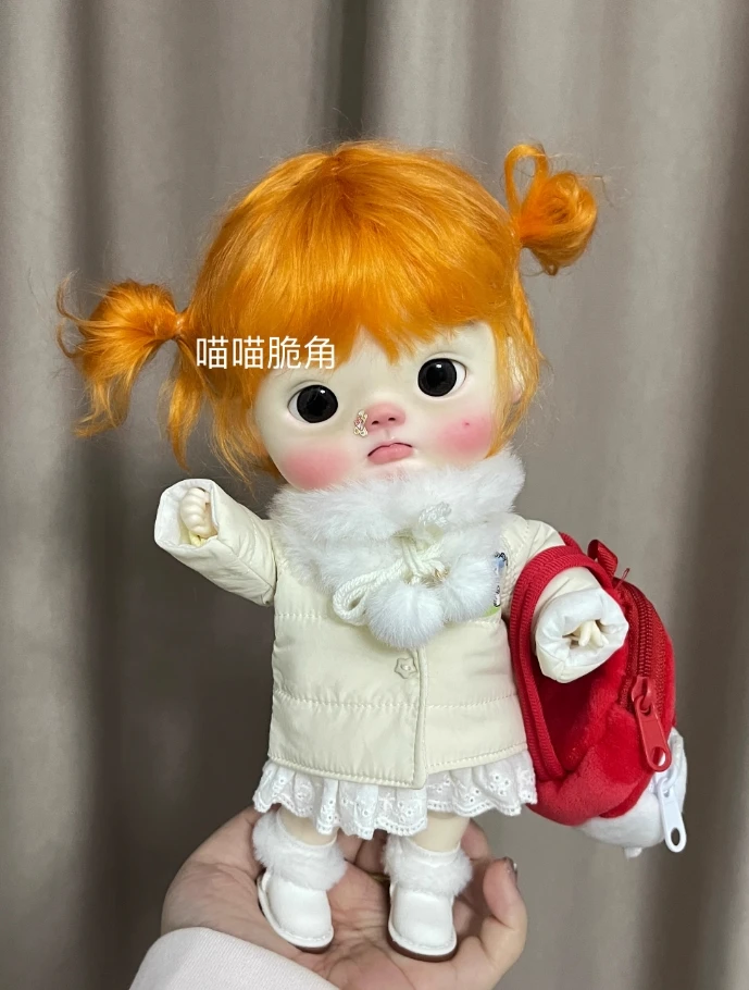 L01-X003 ألعاب أطفال 1/6 gl BJD DD SD MSD دمية أحذية الشتاء الأبيض الوردي الثلوج مشعر الأحذية 1 زوج