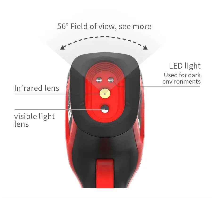 Flymind CX200 SE Plus كاميرا تصوير حراري لاسلكية بالأشعة تحت الحمراء دقة 256X192 7 لوحات مادة ABS تخصيص ODM