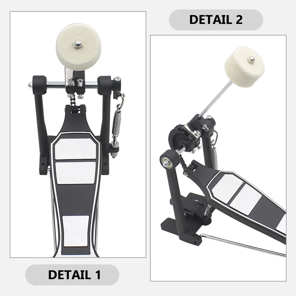

2pcs Double Hammer Head Pedal Bass Drum Sticks Durable Material Professional Drum Kit Accessory Single Kick Replacement