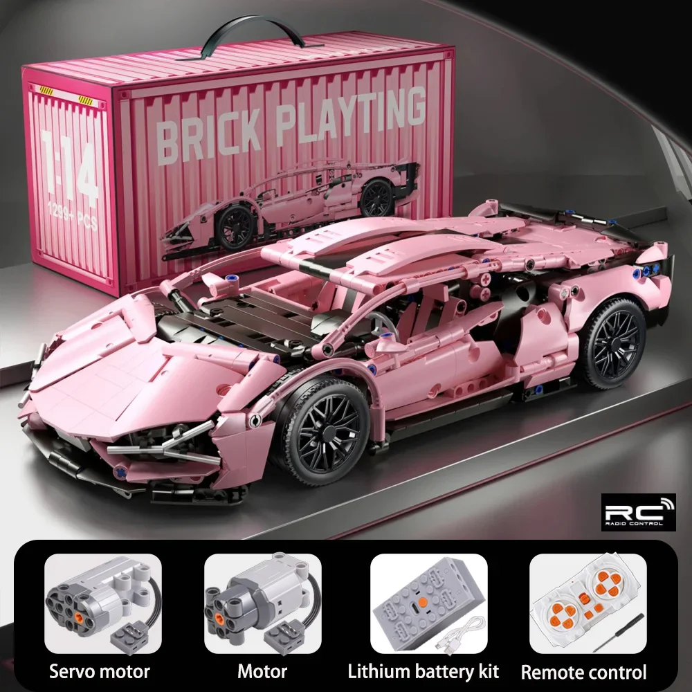 

1:14 строительные блоки, автомобильная технология или скоростной автомобиль, гоночные кирпичи, игрушки, хобби для детей, мальчиков, детский подарочный набор игрушек с коробкой