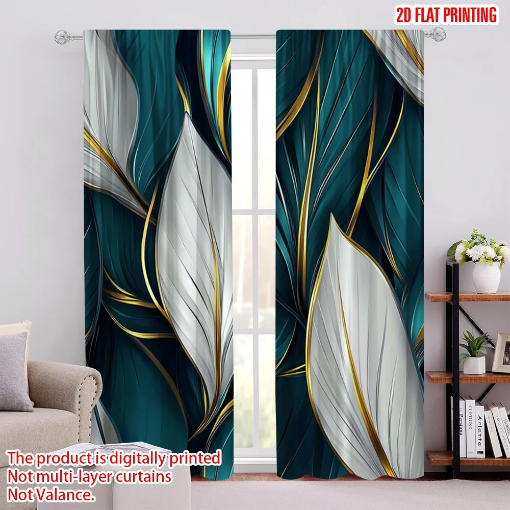 

2pcs Curtains Modern Style Versatile 100% Polyester,Without Electricity Party Decorations Suitable for Holiday Family Party