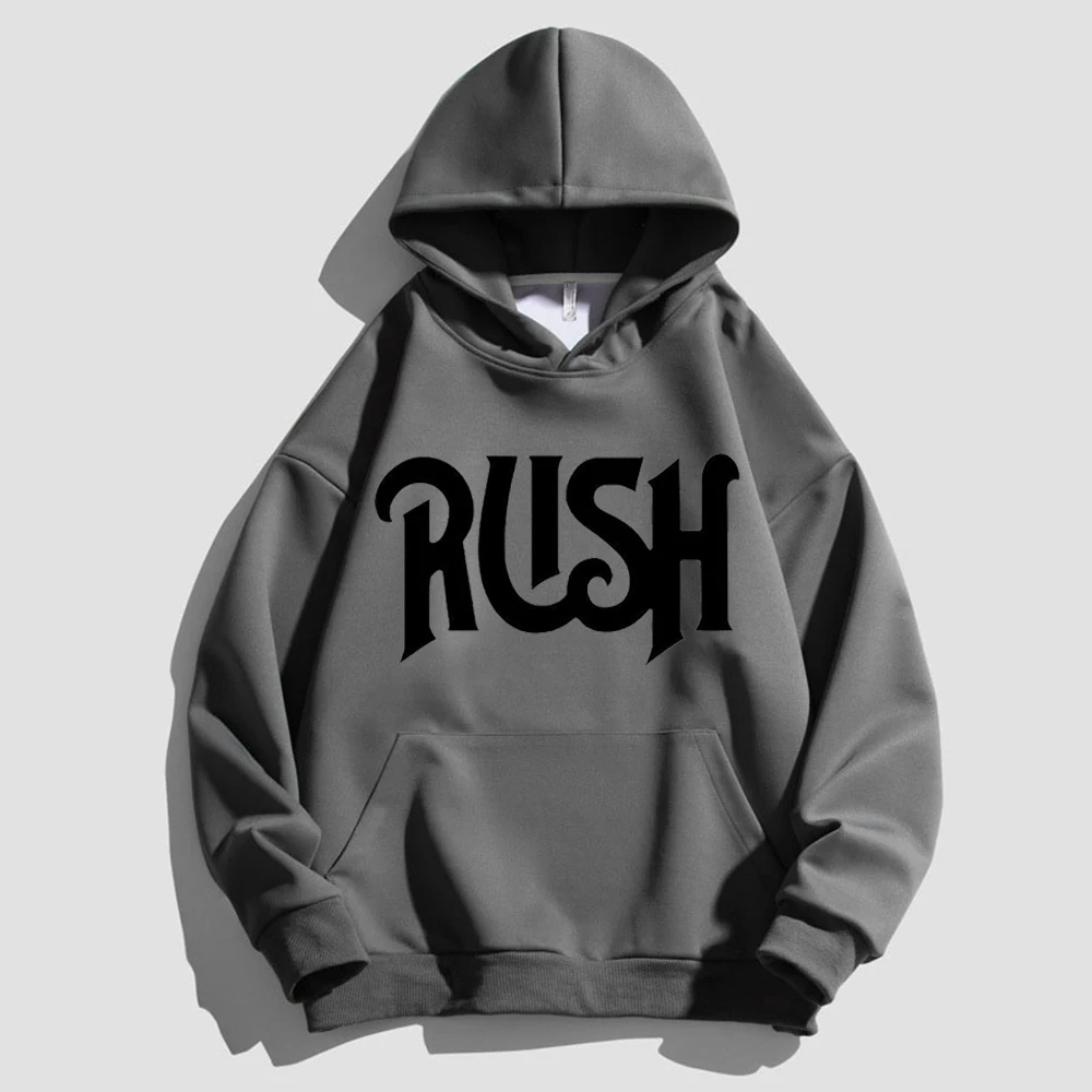 Canada Band 70S Rush Letter Print Cotton Men Rock Hip-Hop Style Throwback Music Sweatshirt Men's Spring Fall Clothes Hooded Pullover