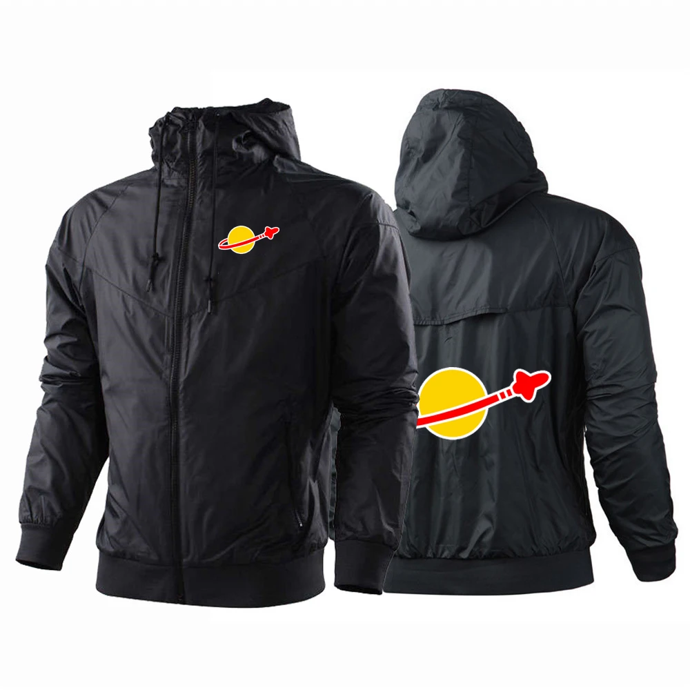 

2025 Spring And Autumn Men's Classic Space Logo Logo Print Patchwork Eye Catching Designer Hooded Coat Jacket Hoodies