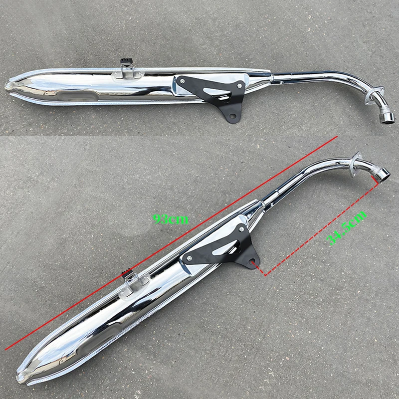 

Motorcycle Exhaust Pipe for Honda Jialing Lifan Dayang Loncin Loncin Dayun C70 JH70 JL70 JS48Q ZS70 LF70 70cc Motorbike Muffler