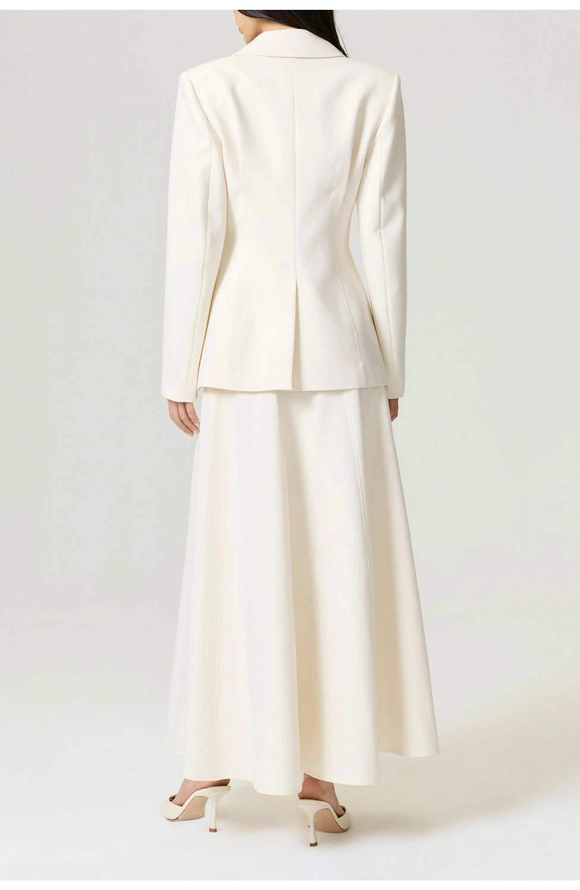 Women's Dresses Suit Gowns Elegant Appliques Peaked Lapel Jacket Coat And Skirt For Female Satin 2 Pieces Suit Customized W22
