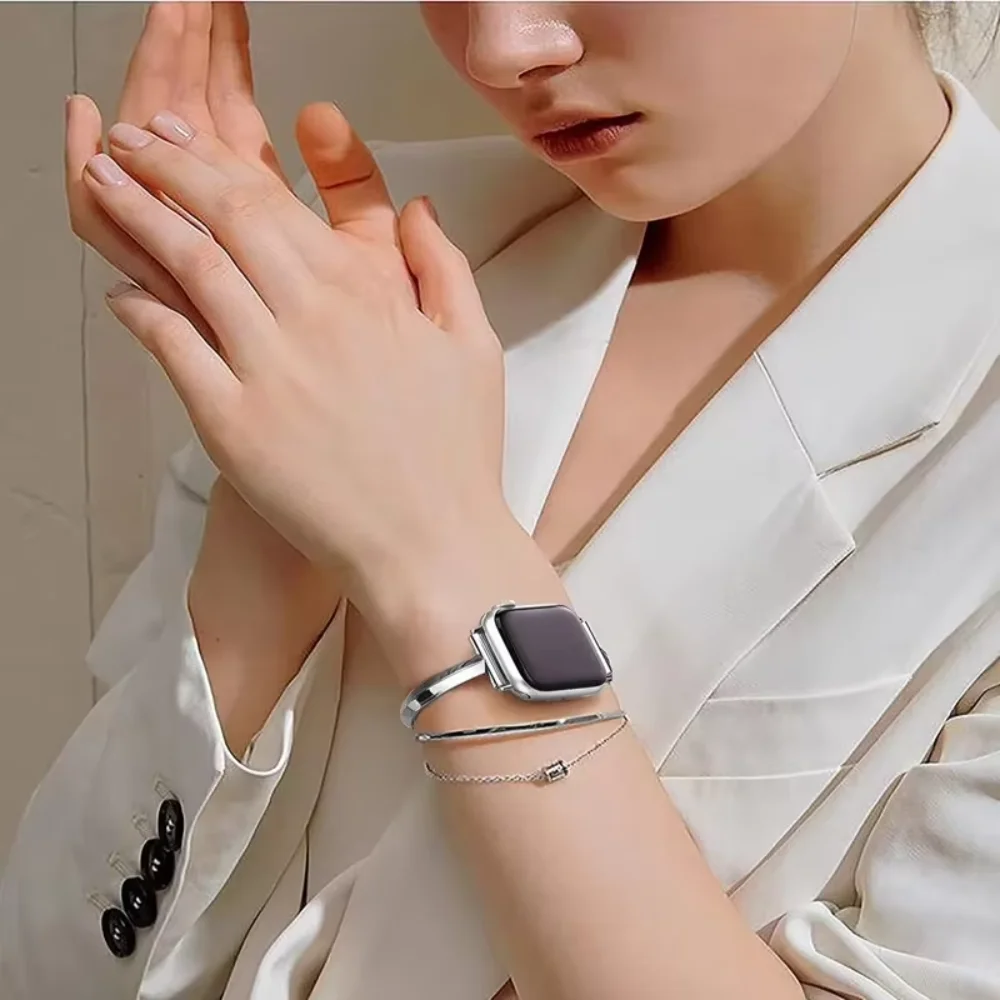 Металлический тонкий ремешок для Apple Watch Band Ultra 2 49 мм 10 42 мм 46 мм 9 8 7 45 мм 41 мм Браслет Ремень для iWatch 6 5 4 SE44mm40mm Correa