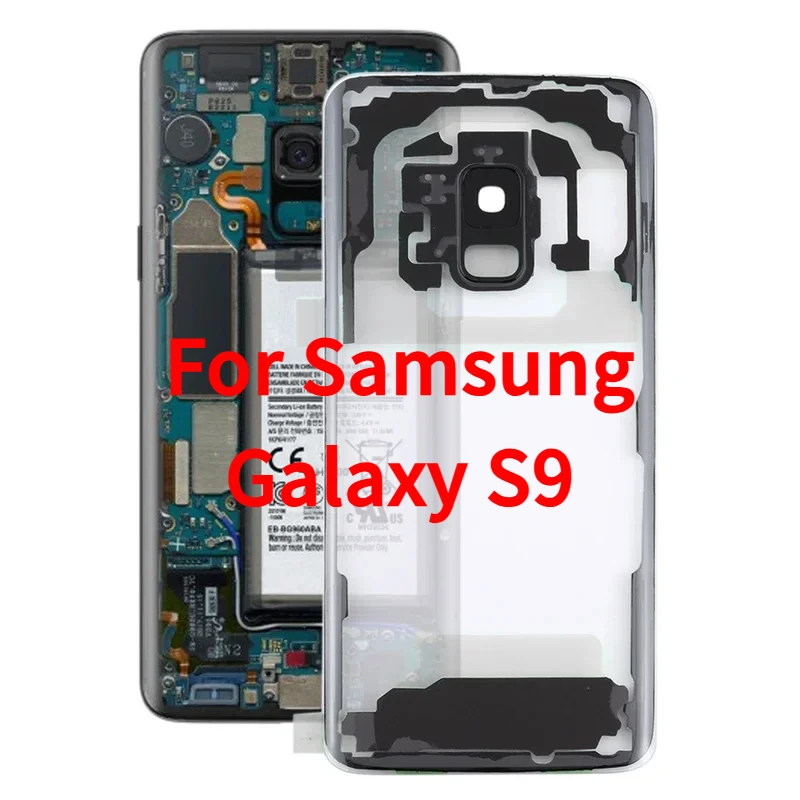 For Samsung Galaxy S9 g960f g960f/DS g960u g960w g9600 transparent battery back cover with camera lens cover