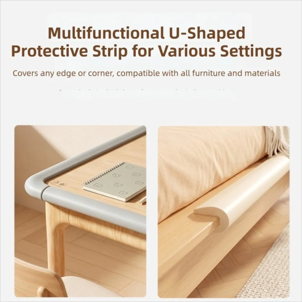 Flexible Baby Safety Edge Guard Strip NBR Easy Install Furniture Corner Protector Soft Non Slip Edge Protector for Glass Door
