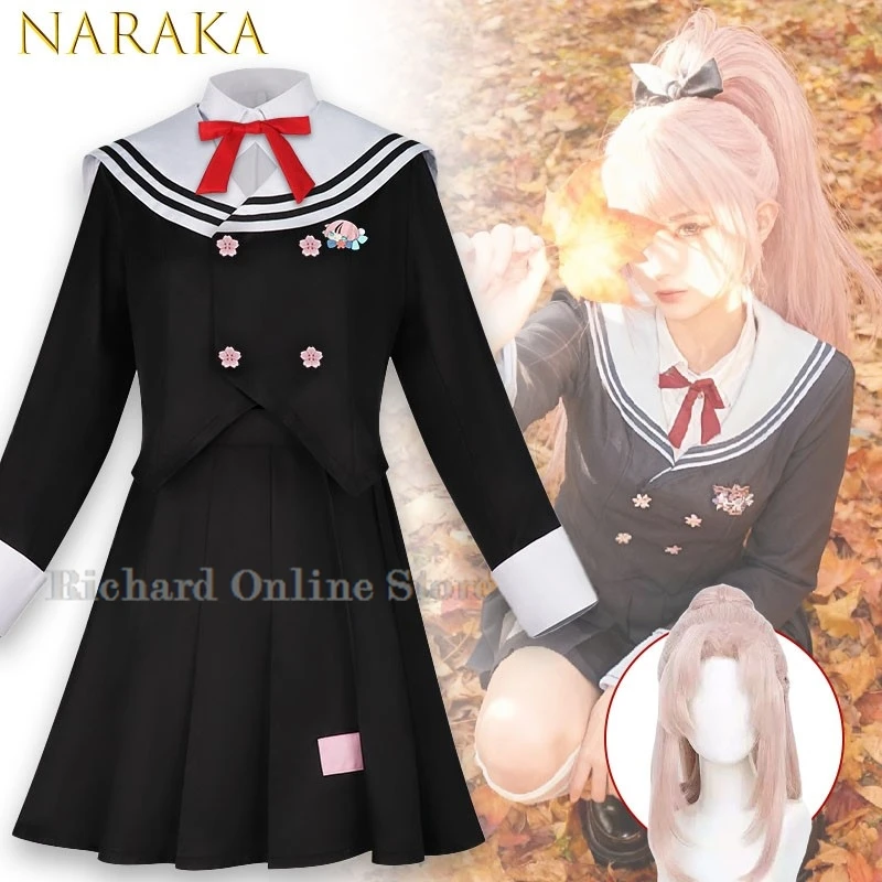 

Richard Online Store Onmyoji Yoto Hime Cosplay Costume Autumn Overture Sakura Rhythm JK Uniform Skirt Anime Roleplay Outfit Fema