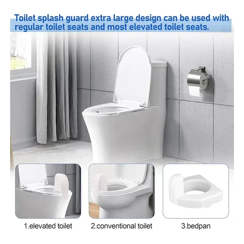 Beauty Elevated Home Training Toilet Splash Guard, Portable Urine Redirector For Disabled Care