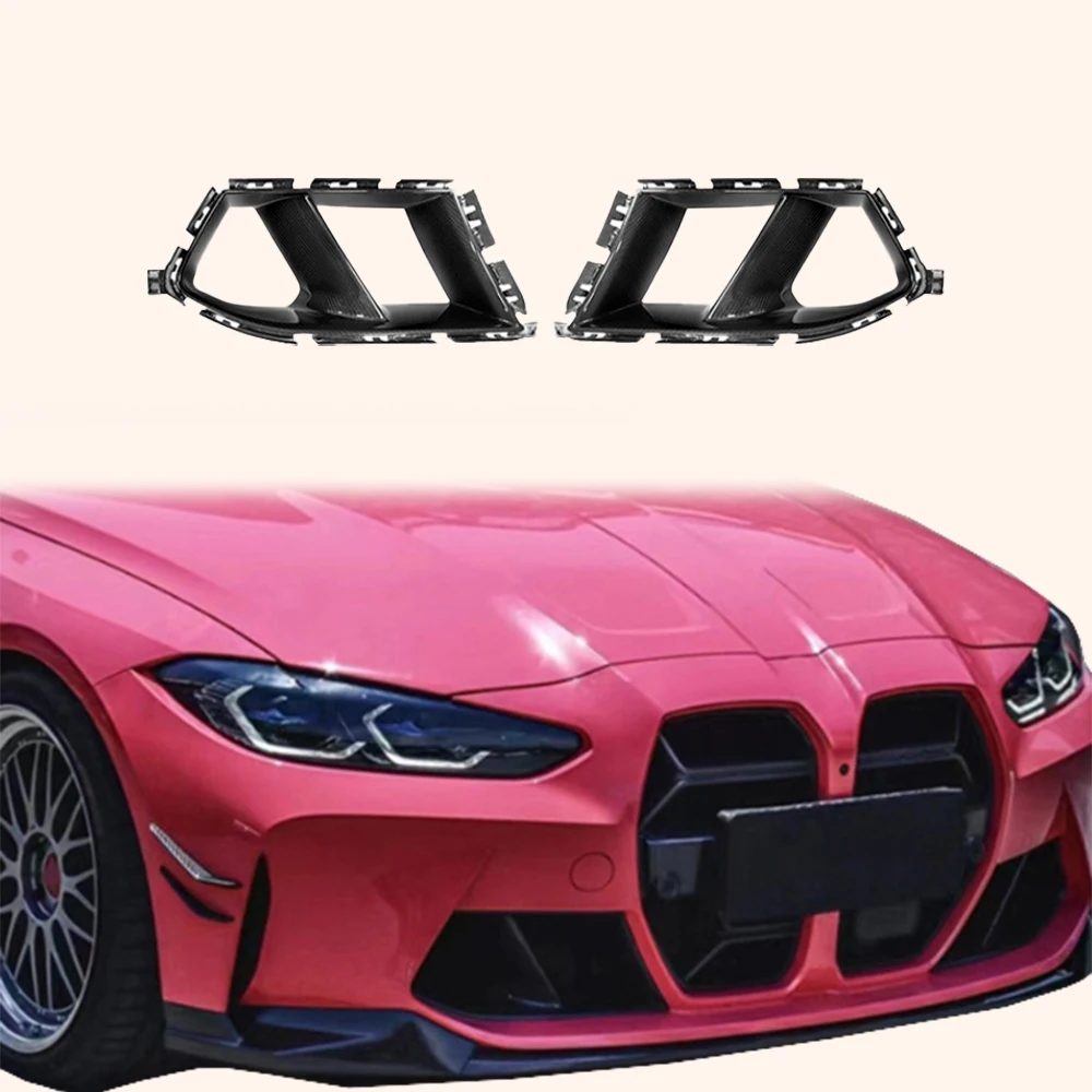 

For BMW M3 G80 G81 M4 G82 G83 20-24 Carbon MP Front Bumper Side Vents Duct Cover