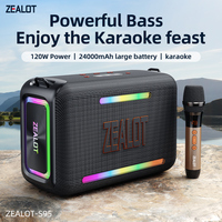 ZEALOT-S95M Bluetooth Speaker with Wireless Microphone, Portable Loud Party Bluetooth Speaker Full Range Drivers/Deep Bass