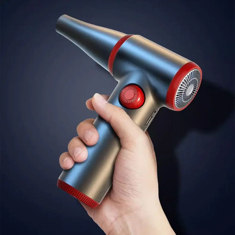 100500 دورة في الدقيقة منفضة الهواء الكهربائية اللاسلكية متغيرة السرعة منفاخ الهواء قابلة للشحن تدفق الهواء قوي أداة غبار صغيرة #2