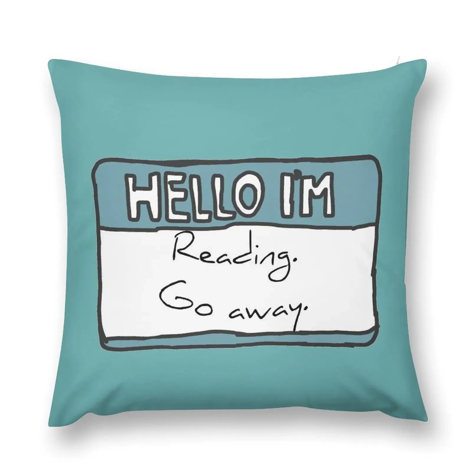 Hello I'm Reading Throw Pillow Luxury Cushion Cover Cushion Cover Luxury pillow