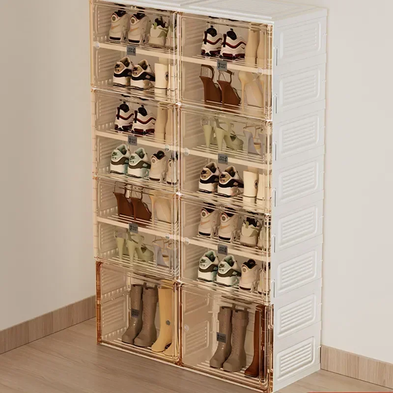 Modern Plastic Shoe Cabinets Dorm Dust Proof Bedroom Camping Portable Shoe Cabinets Shoe Rack Modern Library Zapatero Bedroom r