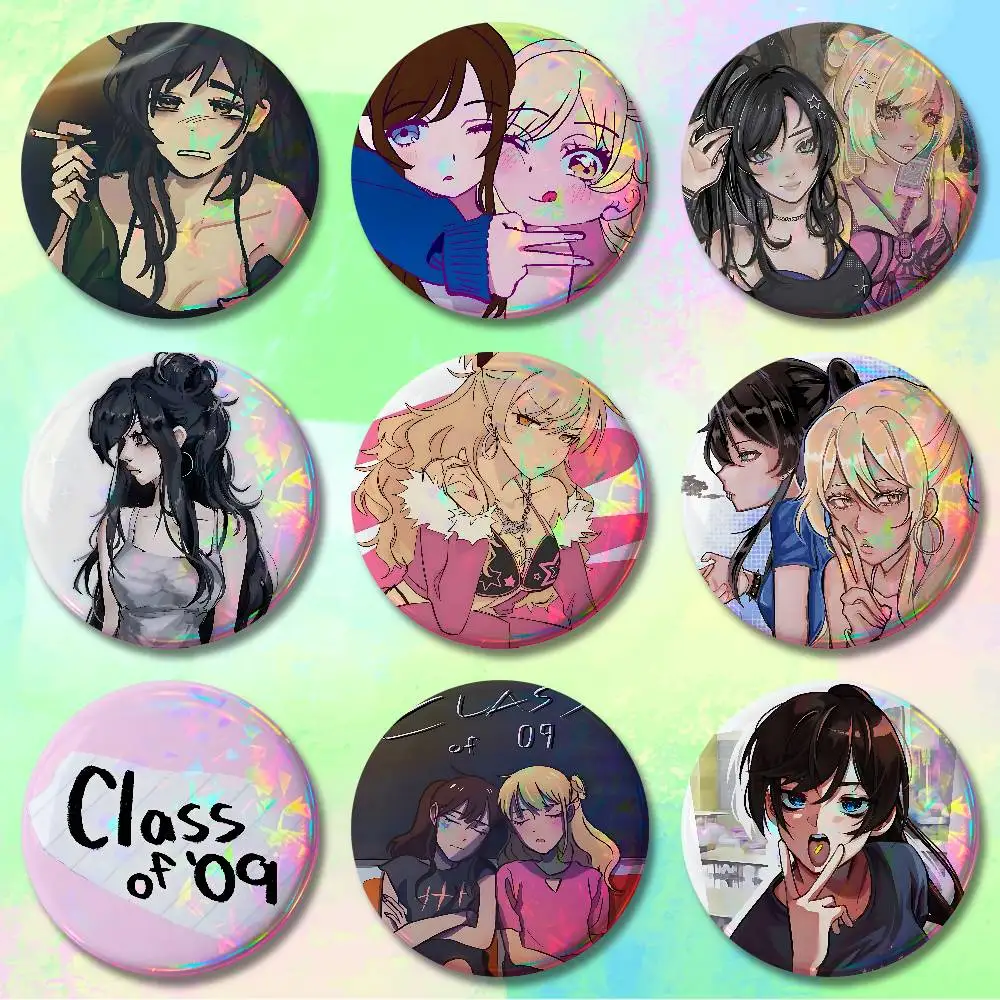 

Game C-Class of 09 58mm 44mm HD Print Brooch Badges Pretty Derby Round Display Brooches Lapel Pins