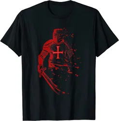 Templar Knight Crusader Templar Knights Men T-Shirt Short Sleeve Casual 100% Cotton O-Neck Summer Men's Clothing