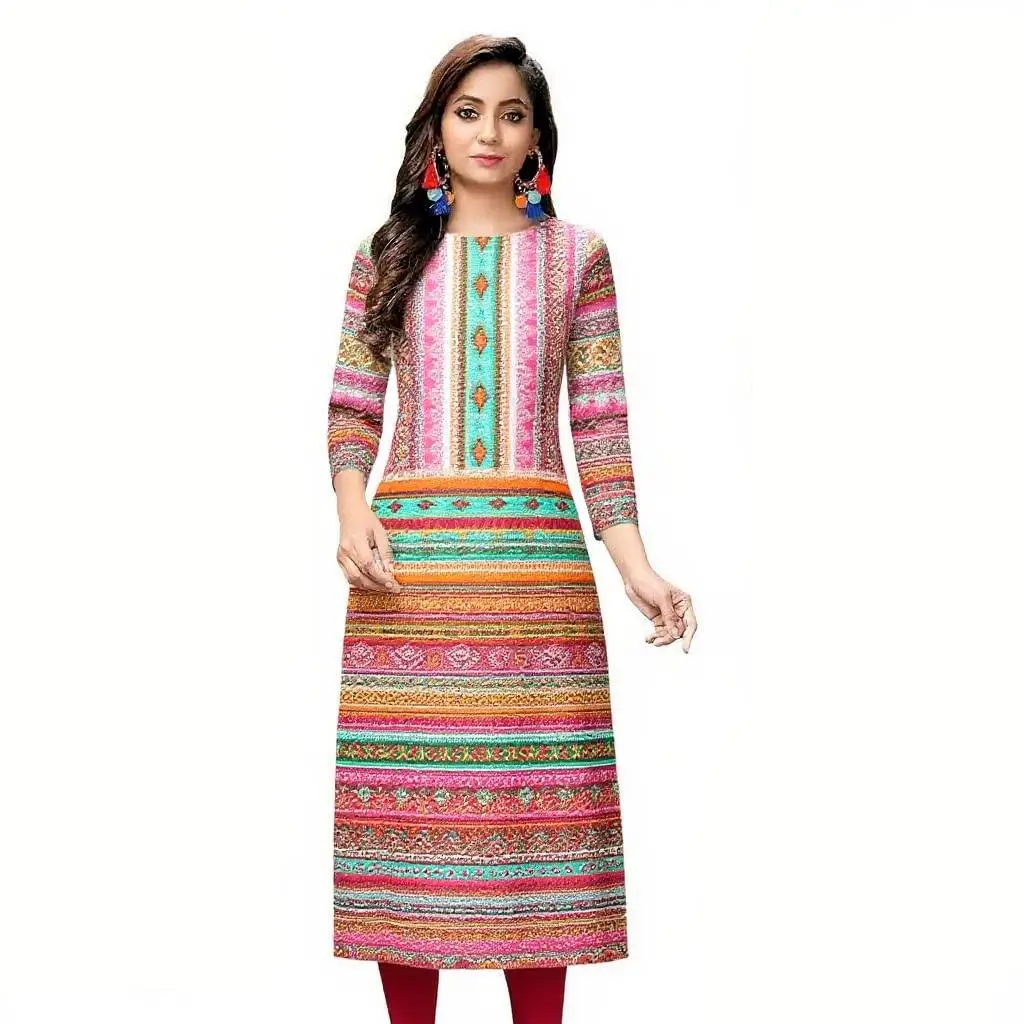 فستان كورت نسائي لعام 2026 عصري وأنيق بأكمام طويلة وأنبوب مستقيم كاجوال برقبة دائرية