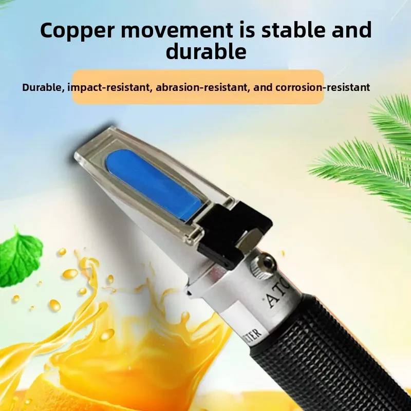 Cutting Fluid Concentration Meter Handheld Refractometer Lubricating Oil Concentration Meter HT119ATC 5