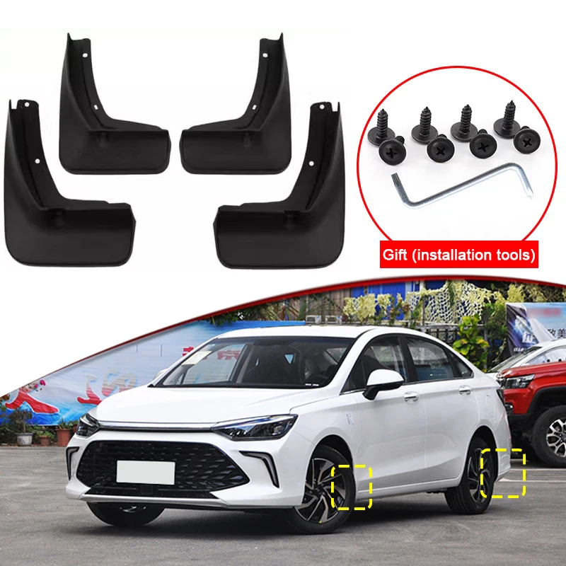 

Car Styling For BAIC BEIJING U5 PLUS 2023 2024 ABS Car Mud Flaps Splash Guard Mudguards MudFlaps Front Rear Fender Accessories