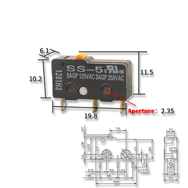 Ibuw Micro Switch SS-5 5-F SS-5GL 5GL-F SS-5GL2 5GL2-F SS-5GL13 SS-10 10GL 10GL2 10GL13 SS-01 01GL 01GL2 01GL13 Hjxrhgal