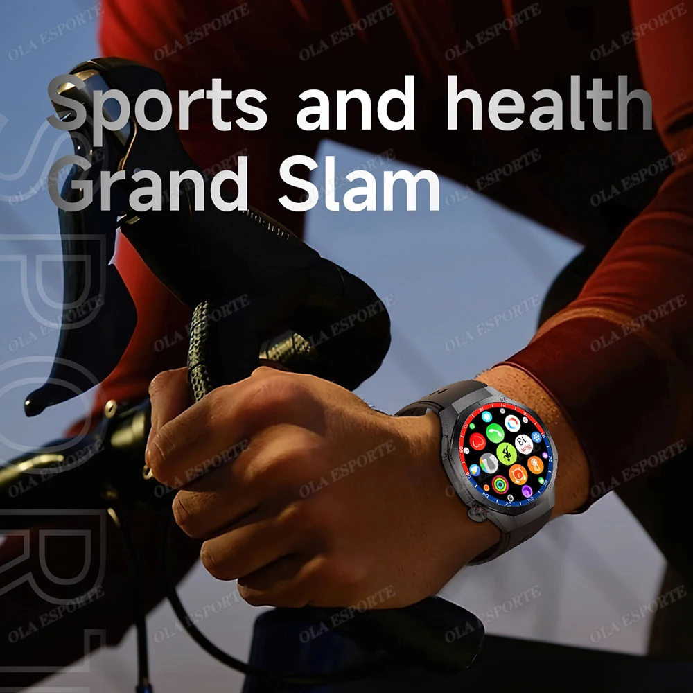 Nieuwe heren slimme horloge 300 mAh grote batterij HD AMOLED-scherm Oproep Smartwatch Dames Meerdere sportmodi Waterdichte sporthorloges