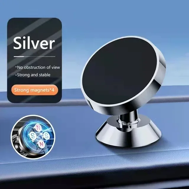 Magnetische autotelefoonhouder Magneethouder Mobiele mobiele telefoonstandaard GPS-ondersteuning voor iPhone 14 13 12 Pro Xiaomi Huawei Samsung Oneplus