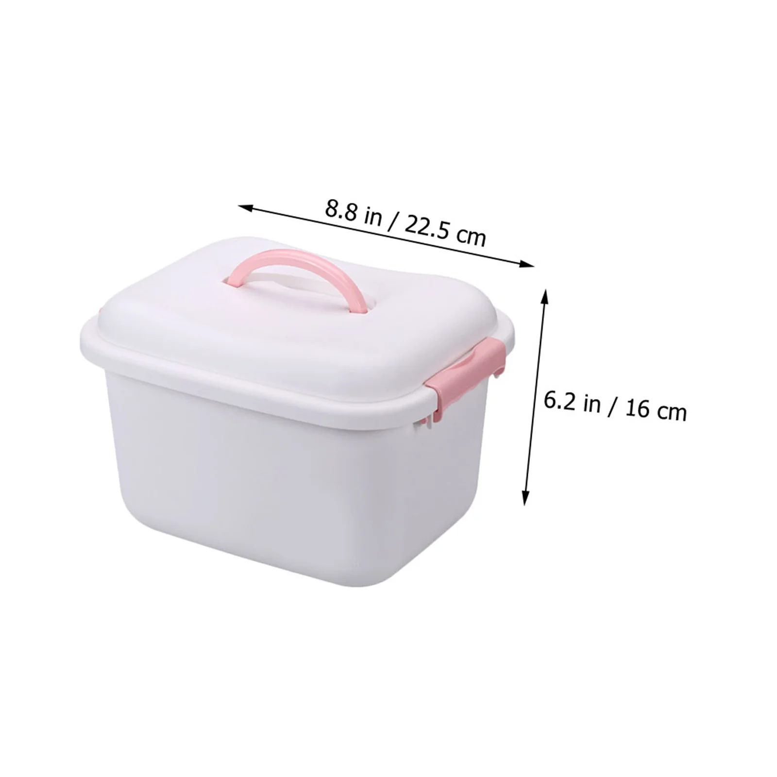 1Pcs Household Medicine Cabinet White Plastic Multilayer First Aid Box Portable Medicine Storage Organizer First Aid Storage