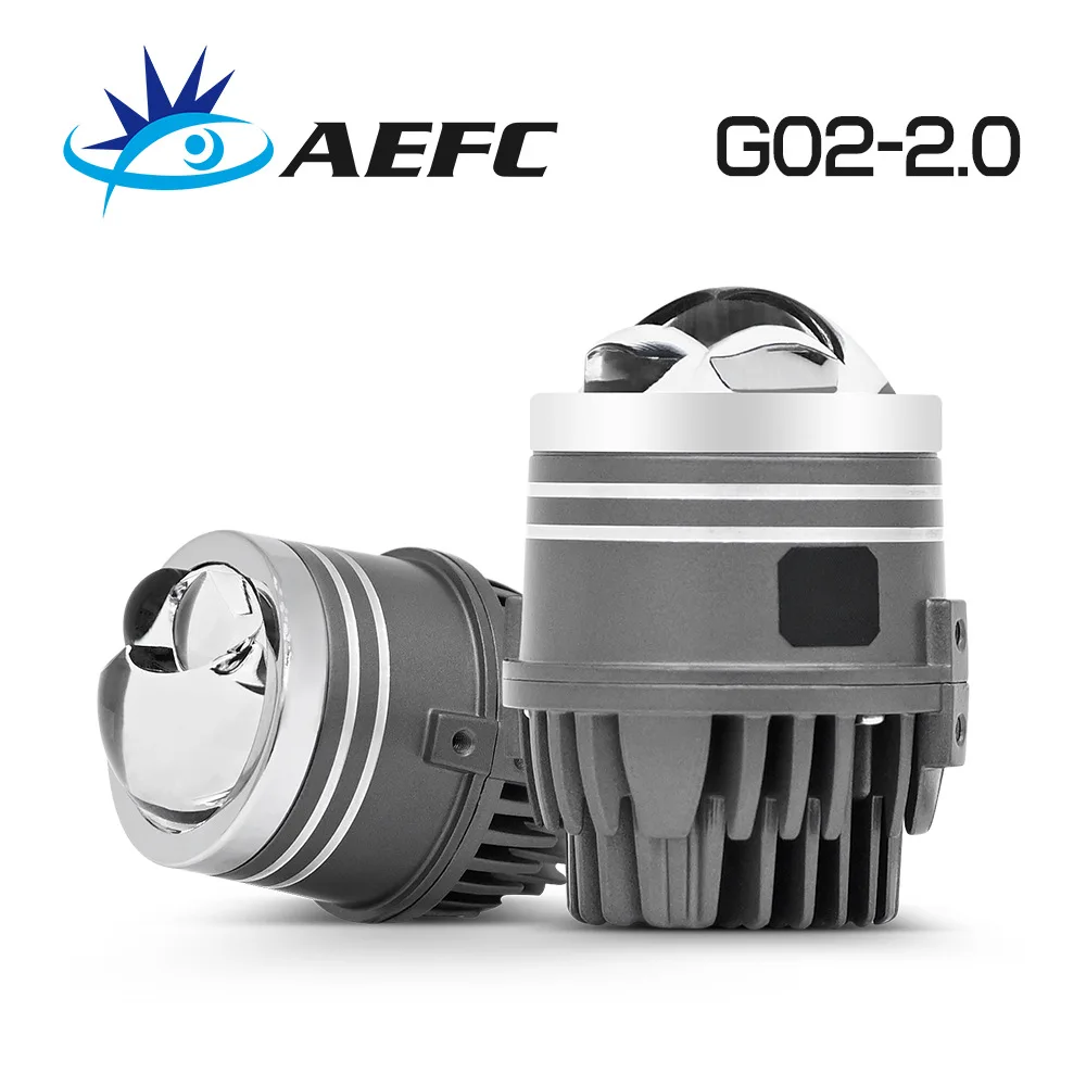 G02-2 inch bifocal lens 120W high power dual laser three-color LED fog light lens universal for cars and motorcycles