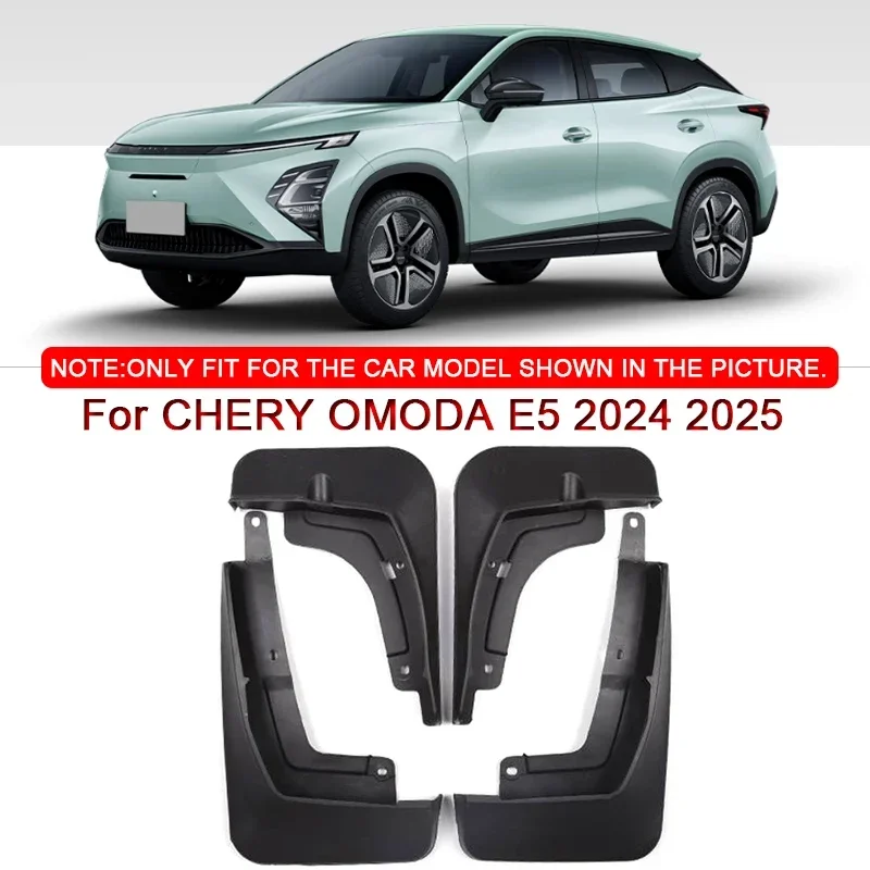 Para CHERY OMODA E5 2024 2025 2026 estilo de coche ABS guardabarros de coche protector contra salpicaduras guardabarros guardaba