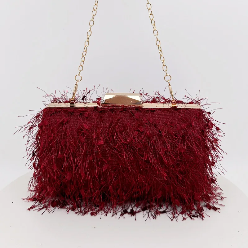 Tassel Banquet Bag Sexy Women's Bag Festival Celebrate Prom Evening Dress Bag Birthday Night Party Handbag Elegant Evening Bag