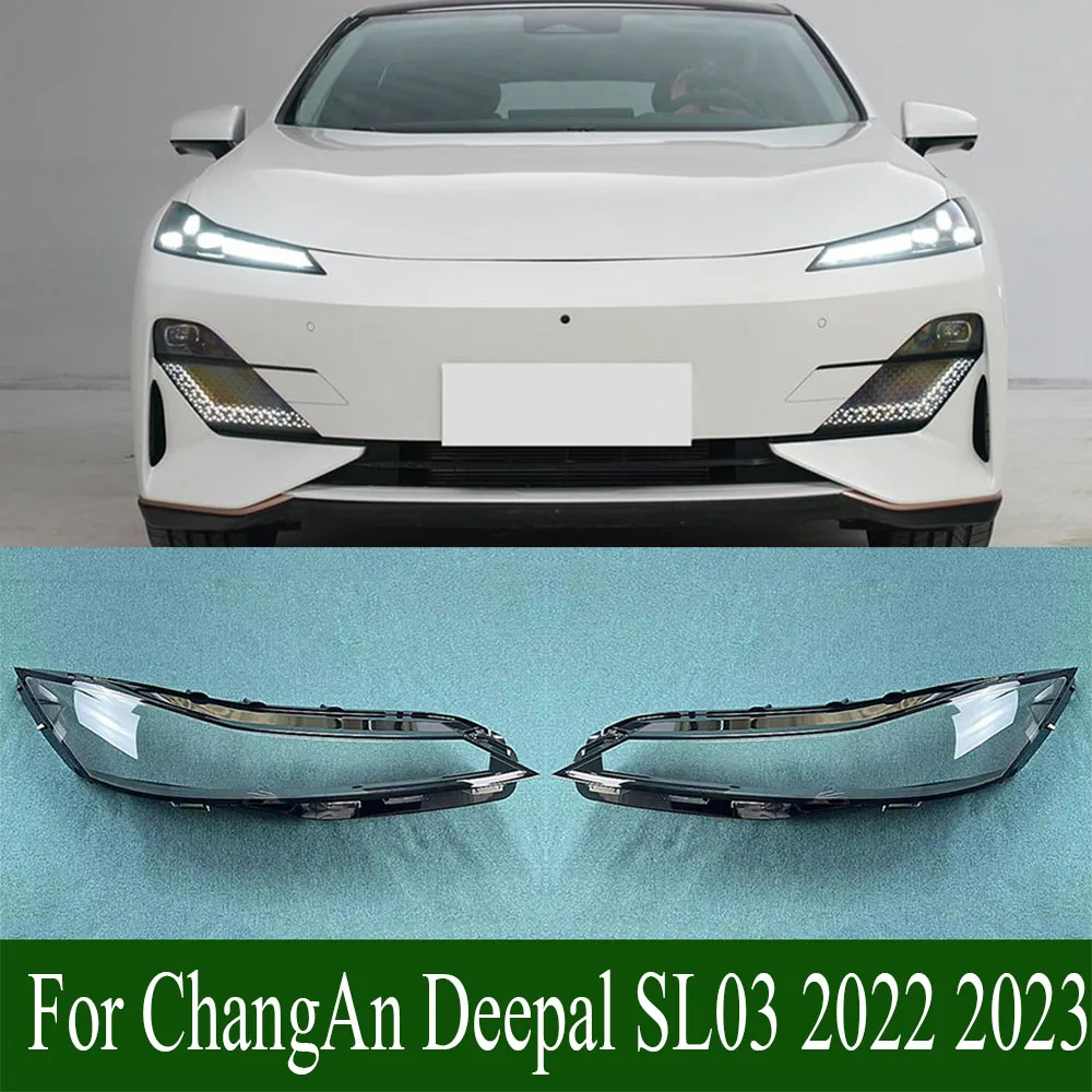 

For ChangAn Deepal SL03 2022 2023 Front Headlamp Transparent Cover Lampshade Lamp Shell Masks Headlight Shade Lens Plexiglass