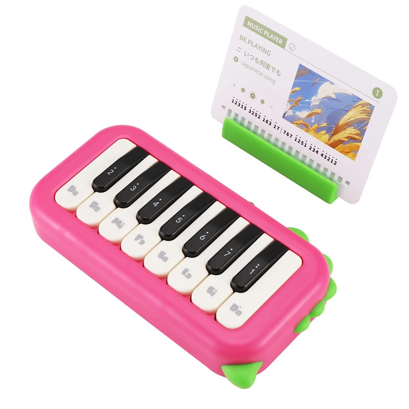 15Key Pocket Piano Mini Electronic Piano One Click Switching Between 3 Different Tones Illuminated Keys Music Instrument